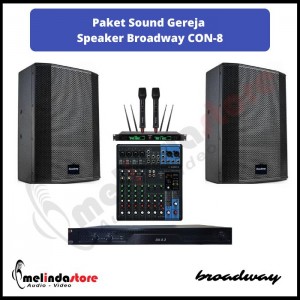 Paket Sound Gereja Speaker Broadway CON-8 | 2 Speaker